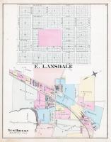 E. Lansdale, New Britain, North Pennsylvania Railroad 1886 Philadelphia - Bucks - Montgomery Counties